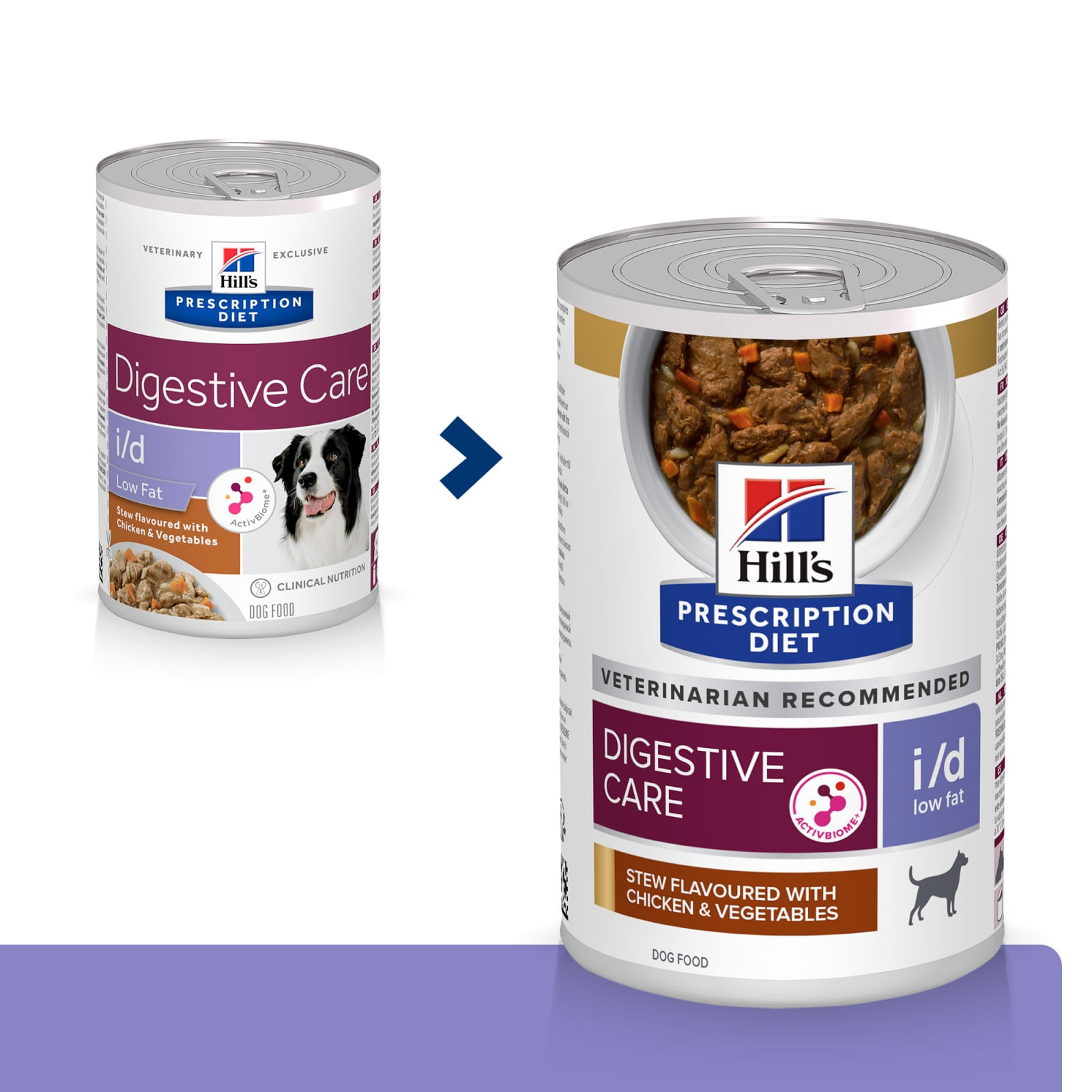 HILL'S Prescription Diet i/d Digestive Care Low Fat, Pui cu Legume, dietă veterinară câini, conservă hrană umedă, sensibilități digestive HILL'S Prescription Diet i/d Digestive Care Low Fat, Pui cu Legume, dietă veterinară câini, conservă h - poza 2