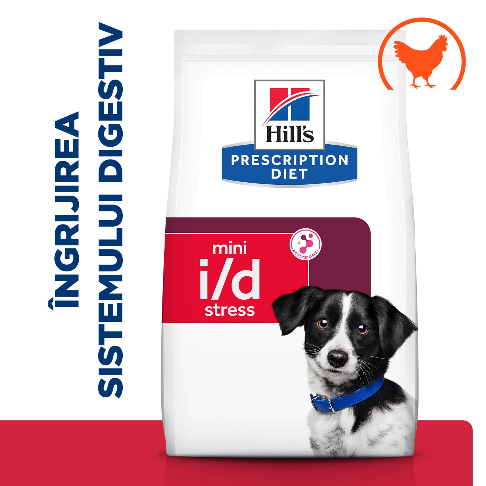 HILL'S Prescription Diet i/d Digestive Care Stress Mini, Pui, dietă veterinară câini, hrană uscată, sensibilități digestive HILL'S Prescription Diet i/d Digestive Care Stress Mini, Pui, dietă veterinară câini, hrană uscată, sistem digestiv, - poza 3
