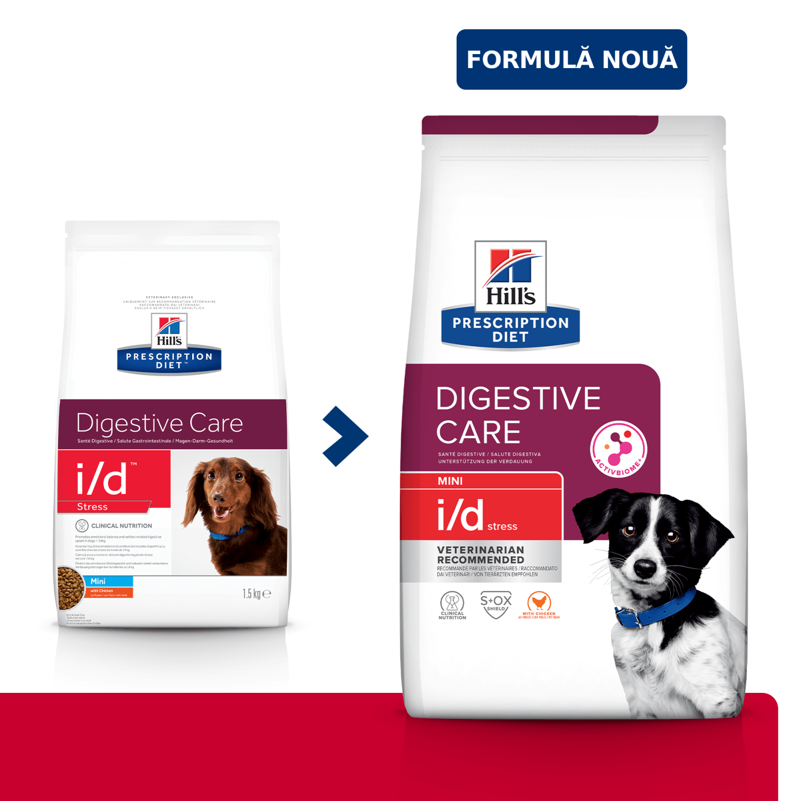 HILL'S Prescription Diet i/d Digestive Care Stress Mini, Pui, dietă veterinară câini, hrană uscată, sensibilități digestive HILL'S Prescription Diet i/d Digestive Care Stress Mini, Pui, dietă veterinară câini, hrană uscată, sistem digestiv, - poza 5