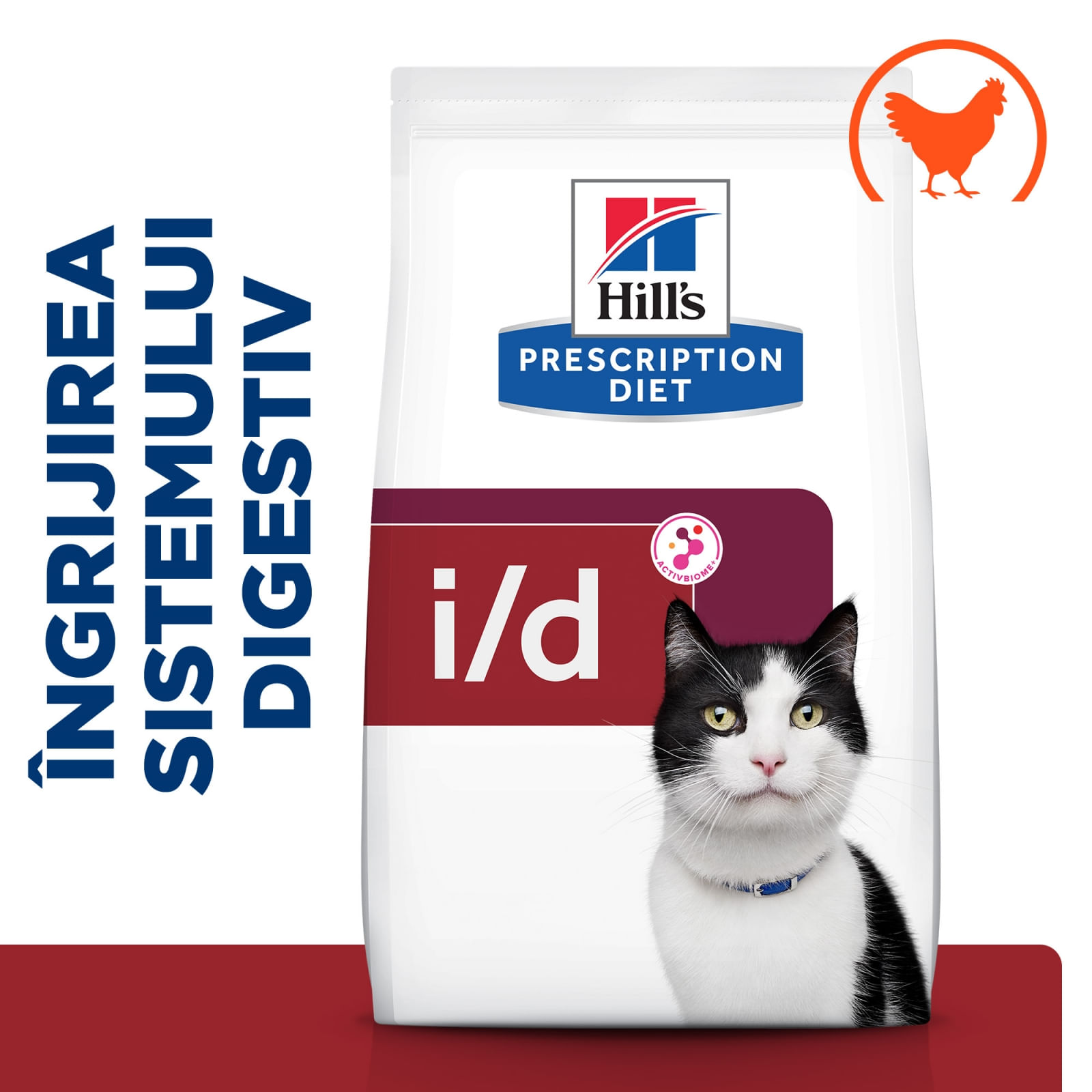 HILL'S Prescription Diet i/d Sensitive Digestive Care, Pui, dietă veterinară pisici, hrană uscată, sensibilități digestive HILL'S Prescription Diet i/d Sensitive Digestive Care, Pui, dietă veterinară pisici, hrană uscată, sistem digestiv, 3 - poza 4