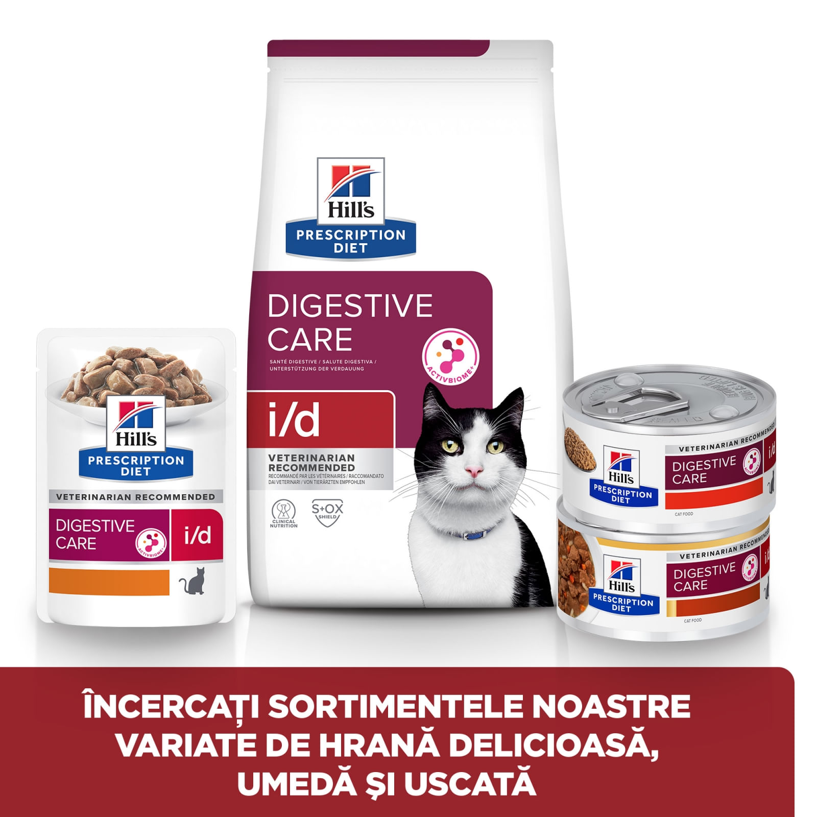 HILL'S Prescription Diet i/d Sensitive Digestive Care, Pui, dietă veterinară pisici, hrană uscată, sensibilități digestive HILL'S Prescription Diet i/d Sensitive Digestive Care, Pui, dietă veterinară pisici, hrană uscată, sistem digestiv, 4 - poza 4