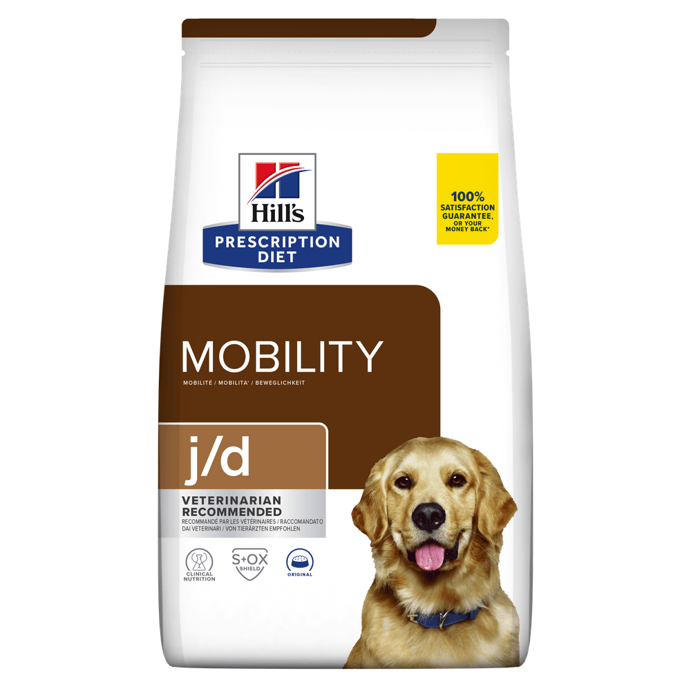 HILL'S Prescription Diet j/d Mobility, Pui, dietă veterinară câini, hrană uscată, afecțiuni articulare HILL'S Prescription Diet j/d Mobility, Pui, dietă veterinară câini, hrană uscată, sistem articular, 12kg - poza 1