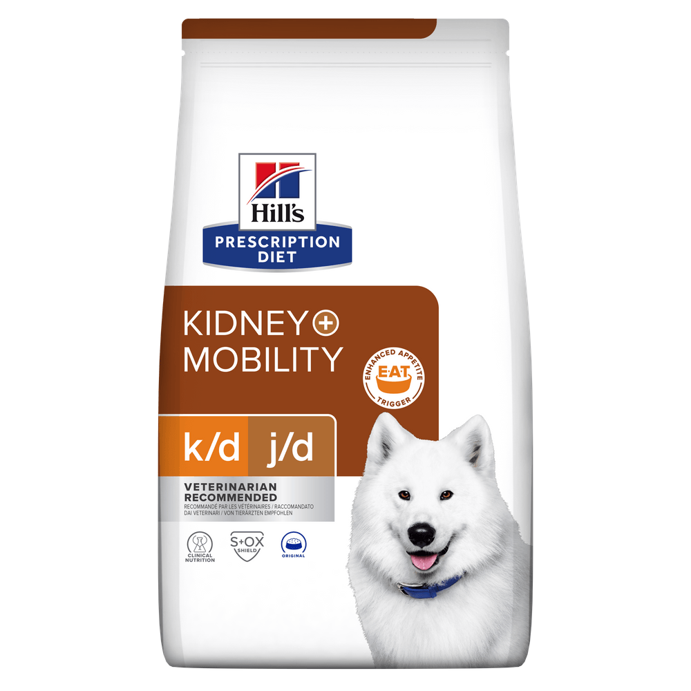 HILL'S Prescription Diet k/d+j/d Kidney Care + Mobility, dietă veterinară câini, hrană uscată, afecțiuni renale și articulare HILL'S Prescription Diet k/d+j/d Kidney Care + Mobility, dietă veterinară câini, hrană uscată, sistem renal, siste - poza 1