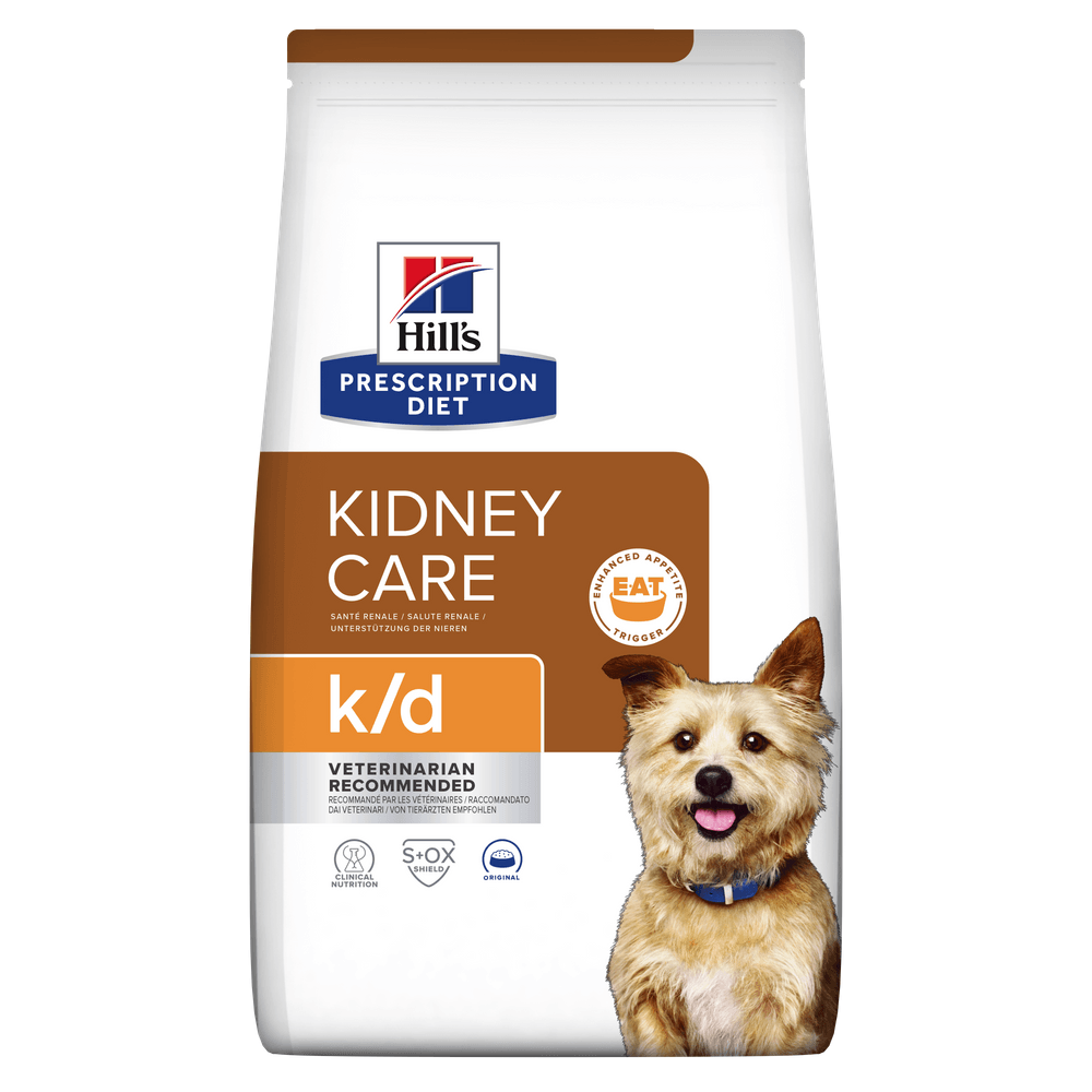 HILL'S Prescription Diet k/d Kidney Care, dietă veterinară câini, hrană uscată, afecțiuni renale HILL'S Prescription Diet k/d Kidney Care, dietă veterinară câini, hrană uscată, sistem renal, 12kg - poza 1
