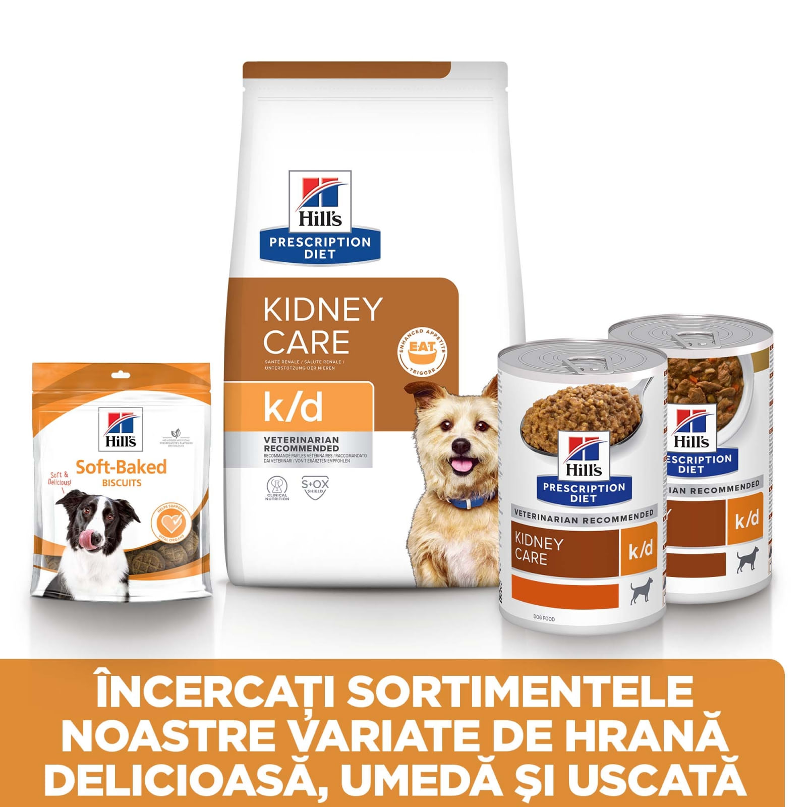 HILL'S Prescription Diet k/d Kidney Care, dietă veterinară câini, hrană uscată, afecțiuni renale HILL'S Prescription Diet k/d Kidney Care, dietă veterinară câini, hrană uscată, sistem renal, 12kg - poza 4