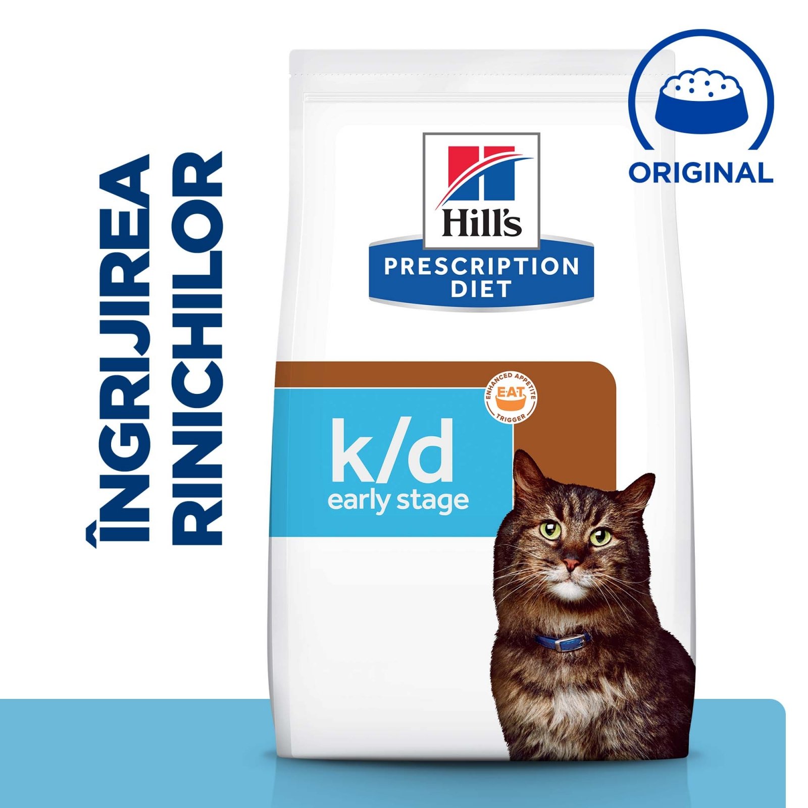 HILL'S Prescription Diet k/d Kidney Care Early Stage, dietă veterinară pisici, hrană uscată, afecțiuni renale HILL'S Prescription Diet k/d Kidney Care Early Stage, dietă veterinară pisici, hrană uscată, sistem renal, 1.5kg - poza 5