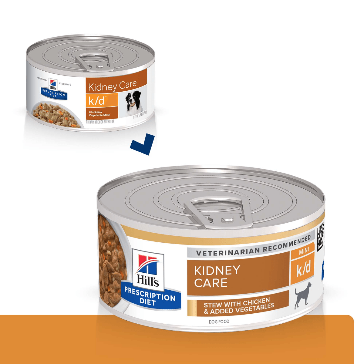HILL'S Prescription Diet k/d Kidney Care, Pui cu Legume, dietă veterinară câini, conservă hrană umedă, afecțiuni renale, 156g - poza 1