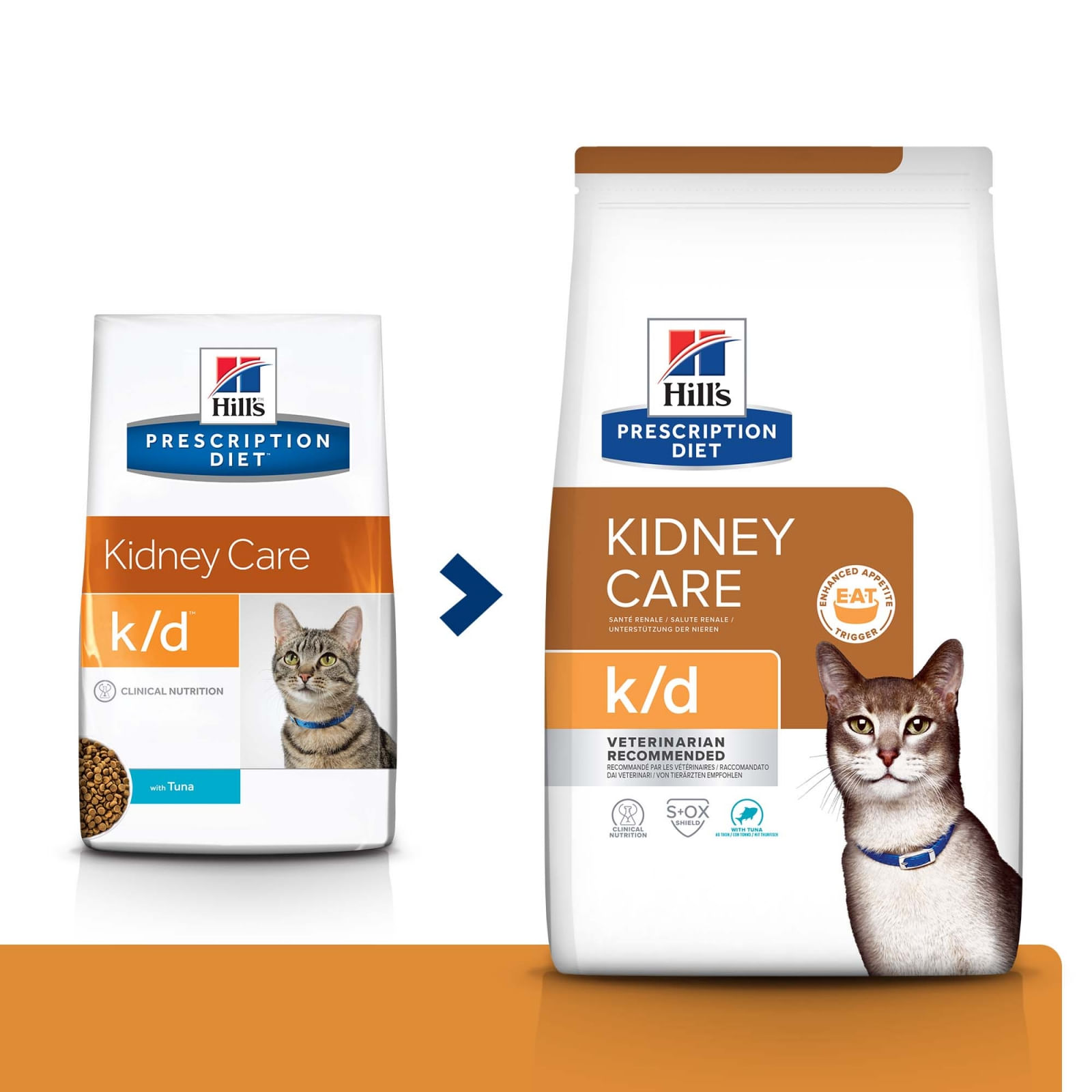 HILL'S Prescription Diet k/d Kidney Care, Ton, dietă veterinară pisici, hrană uscată, afecțiuni renale HILL'S Prescription Diet k/d Kidney Care, Ton, dietă veterinară pisici, hrană uscată, sistem renal, 1.5kg - poza 1