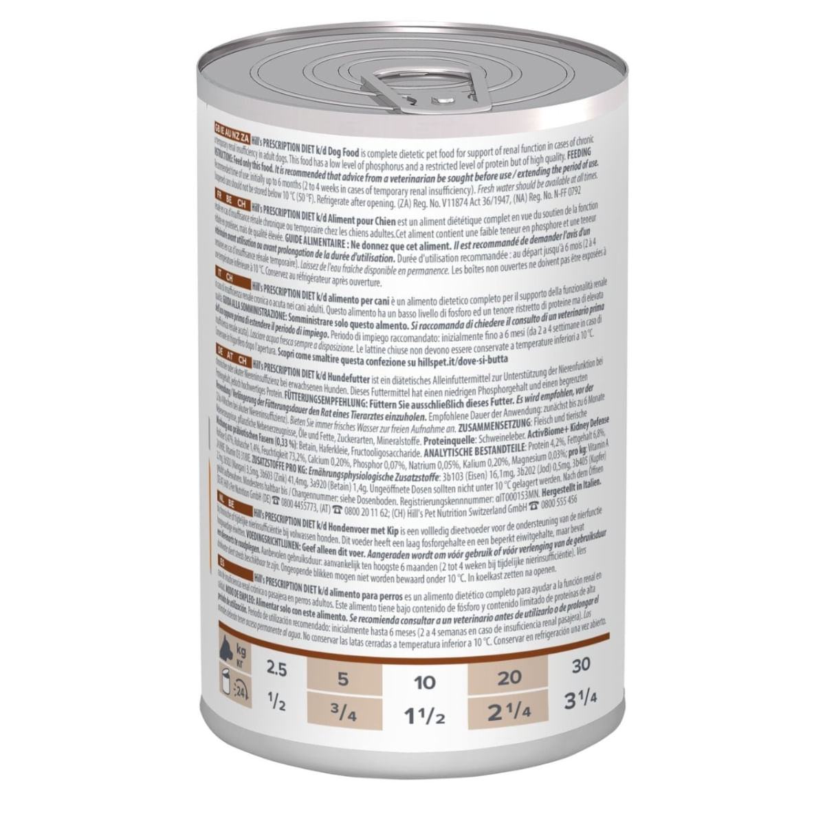 HILL'S Prescription Diet K/D, XS-XL, Pui, dietă veterinară, conservă hrană umedă câini, sistem renal, (pate), 350g - poza 3