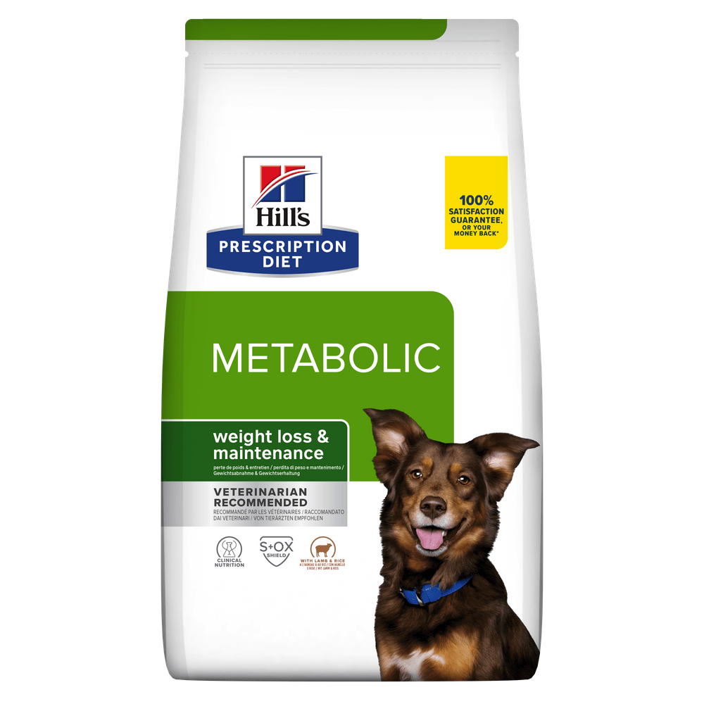 HILL'S Prescription Diet Metabolic, Miel cu Orez, dietă veterinară câini, hrană uscată, afecțiuni metabolice (obezitate) HILL'S Prescription Diet Metabolic, Miel cu Orez, dietă veterinară câini, hrană uscată, metabolism (obezitate si diabet - poza 1