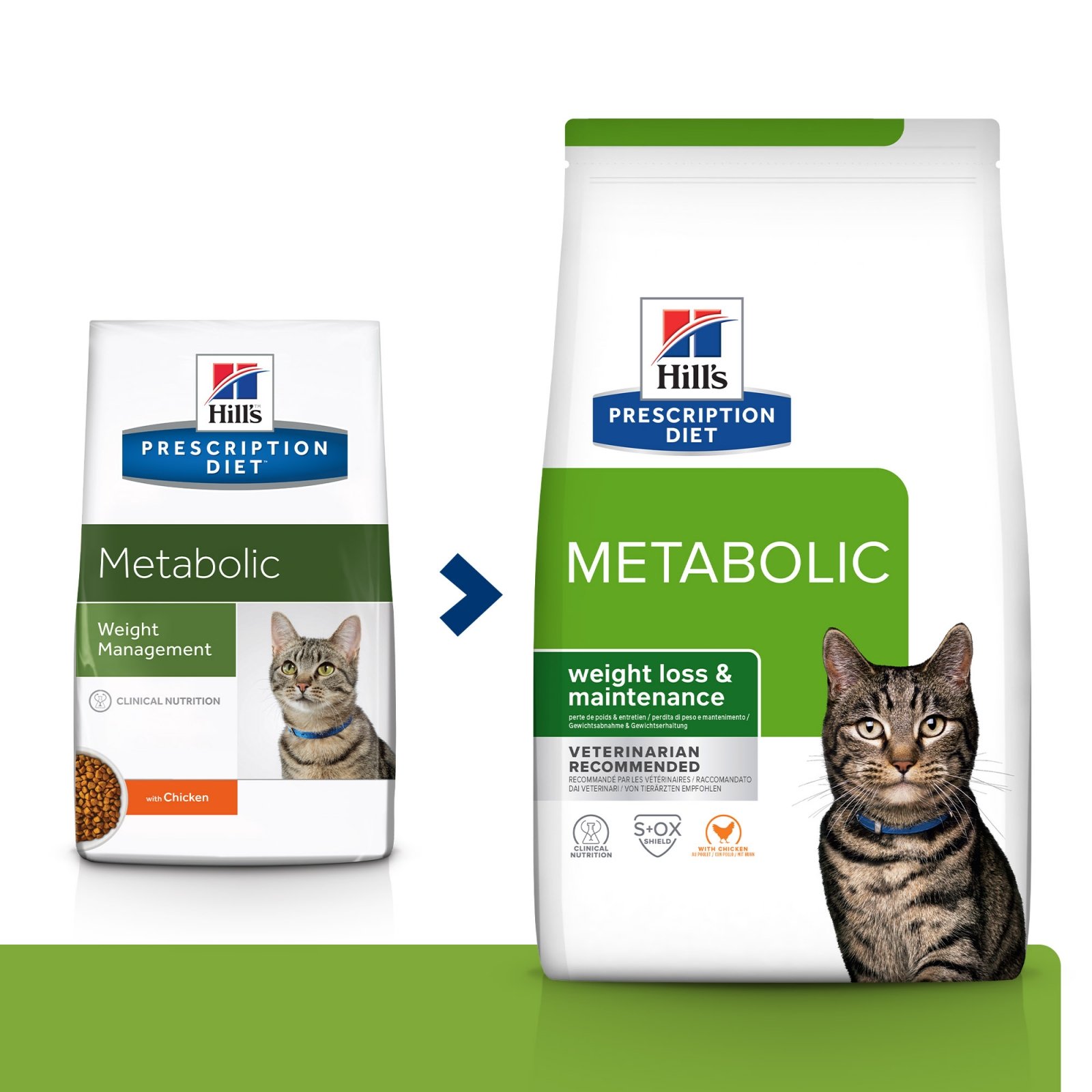HILL'S Prescription Diet Metabolic, Pui, dietă veterinară pisici, hrană uscată, afecțiuni metabolice (obezitate) HILL'S Prescription Diet Metabolic, Pui, dietă veterinară pisici, hrană uscată, metabolism (obezitate si diabet), 12kg - poza 5