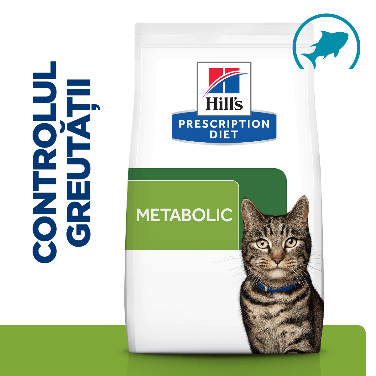 HILL'S Prescription Diet Metabolic, Ton, dietă veterinară, hrană uscată pisici, managementul greutății, 8kg - poza 5