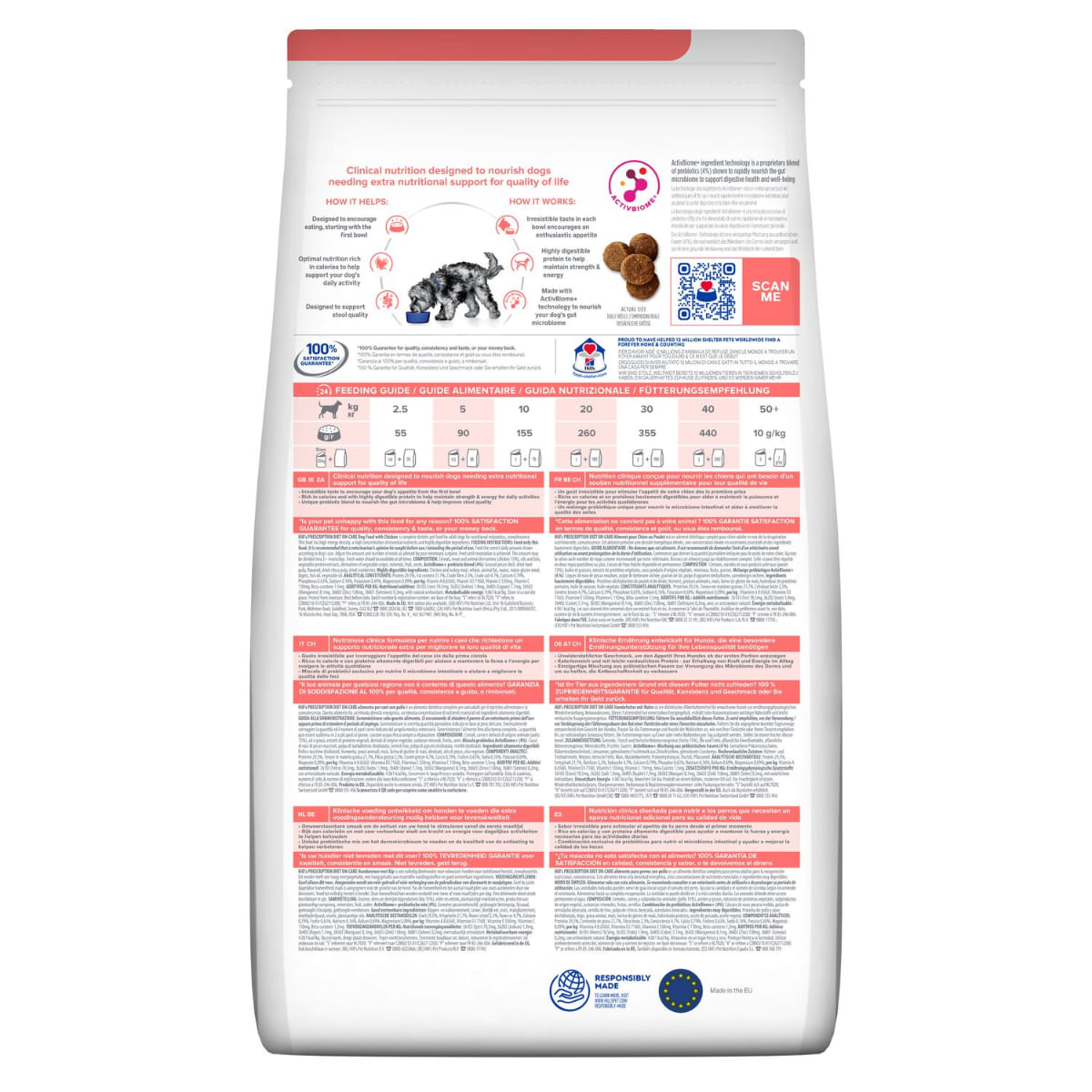 HILL'S Prescription Diet On - Care, XS-XL, Pui, dietă veterinară, hrană uscată câini, convalescență, 4kg - poza 3