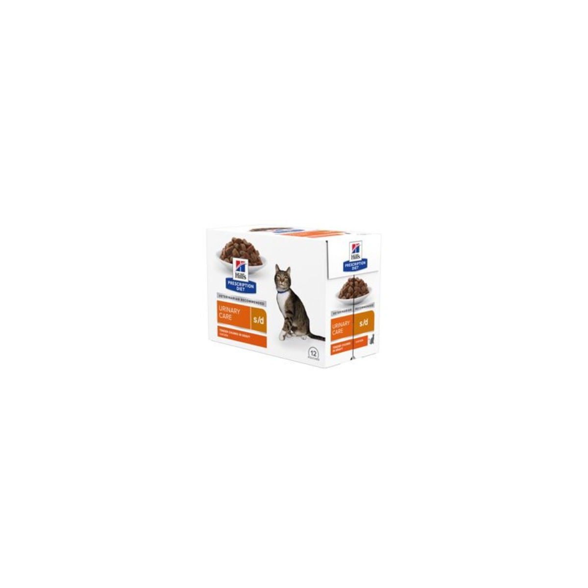 HILL'S Prescription Diet S/D, Pui, dietă veterinară, plic hrană umedă pisici, sistem urinar, (în sos), bax, 85g x 12buc - poza 3