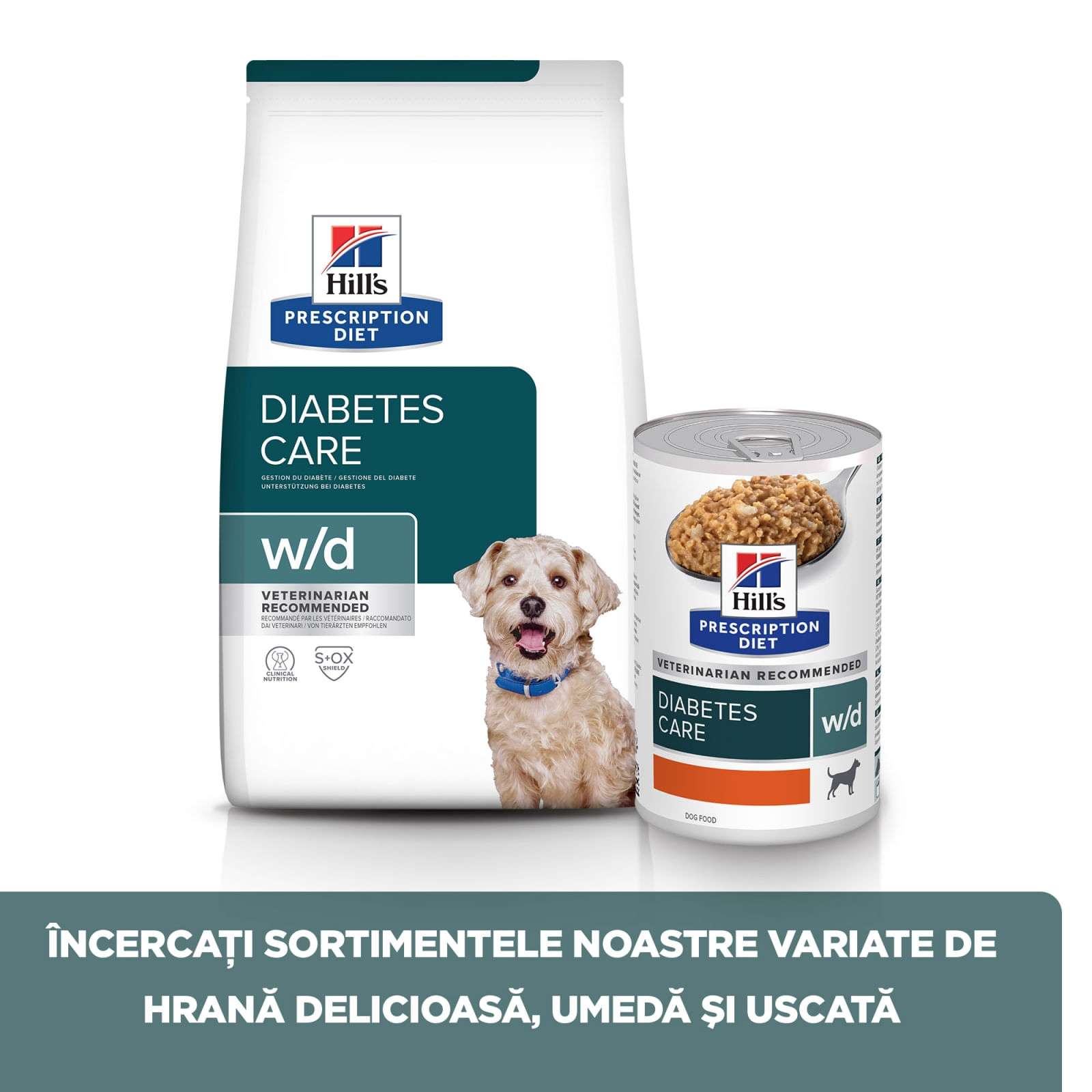 HILL'S Prescription Diet w/d Diabetes Care, Pui, dietă veterinară câini, hrană uscată, afecțiuni metabolice (diabet) HILL'S Prescription Diet w/d Diabetes Care, Pui, dietă veterinară câini, hrană uscată, metabolism ( obezitate si diabet), 1 - poza 4
