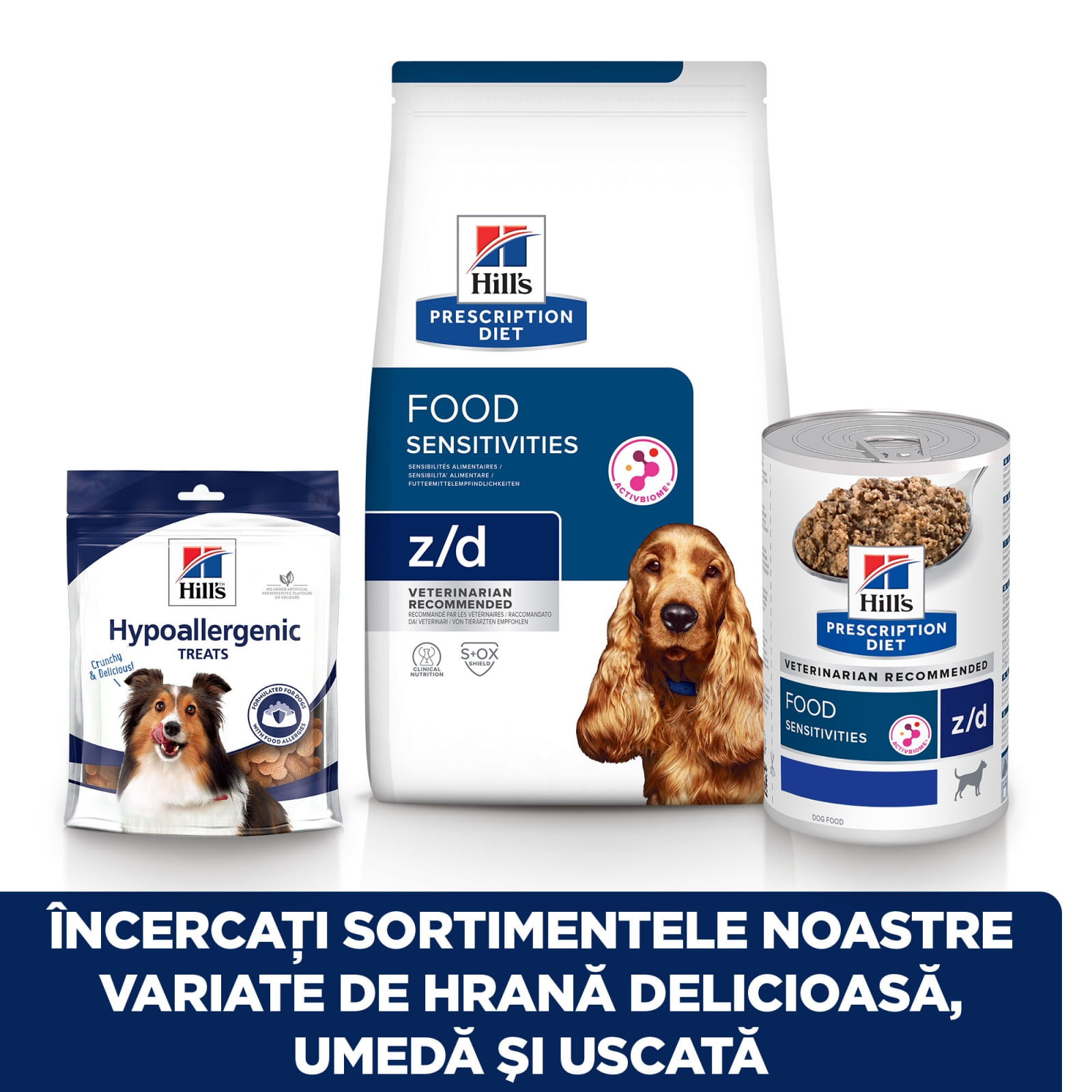 HILL'S Prescription Diet z/d Food Sensitivities, dietă veterinară câini, conservă hrană umedă, piele & blana, sistem digestiv, (în sos), 370g - poza 3