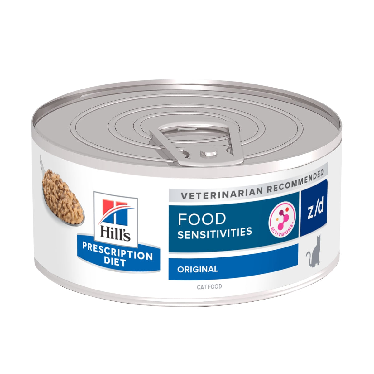 HILL'S Prescription Diet z/d Food Sensitivities, dietă veterinară pisici, conservă hrană umedă, afecțiuni dermatologice și sistem digestiv, 156g - poza 1