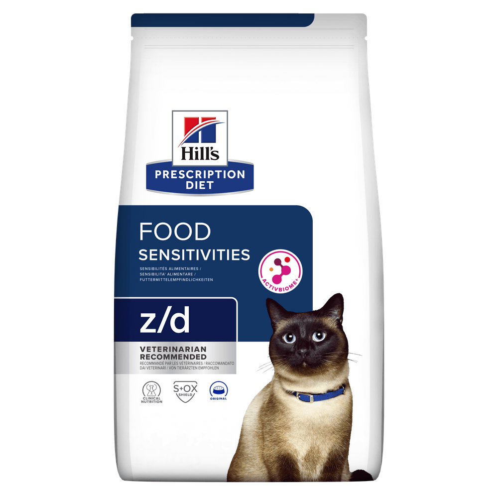 HILL'S Prescription Diet z/d Food Sensitivities, dietă veterinară pisici, hrană uscată, afecțiuni dermatologice și digestive HILL'S Prescription Diet z/d Food Sensitivities, dietă veterinară pisici, hrană uscată, piele & blana, sistem diges - poza 1