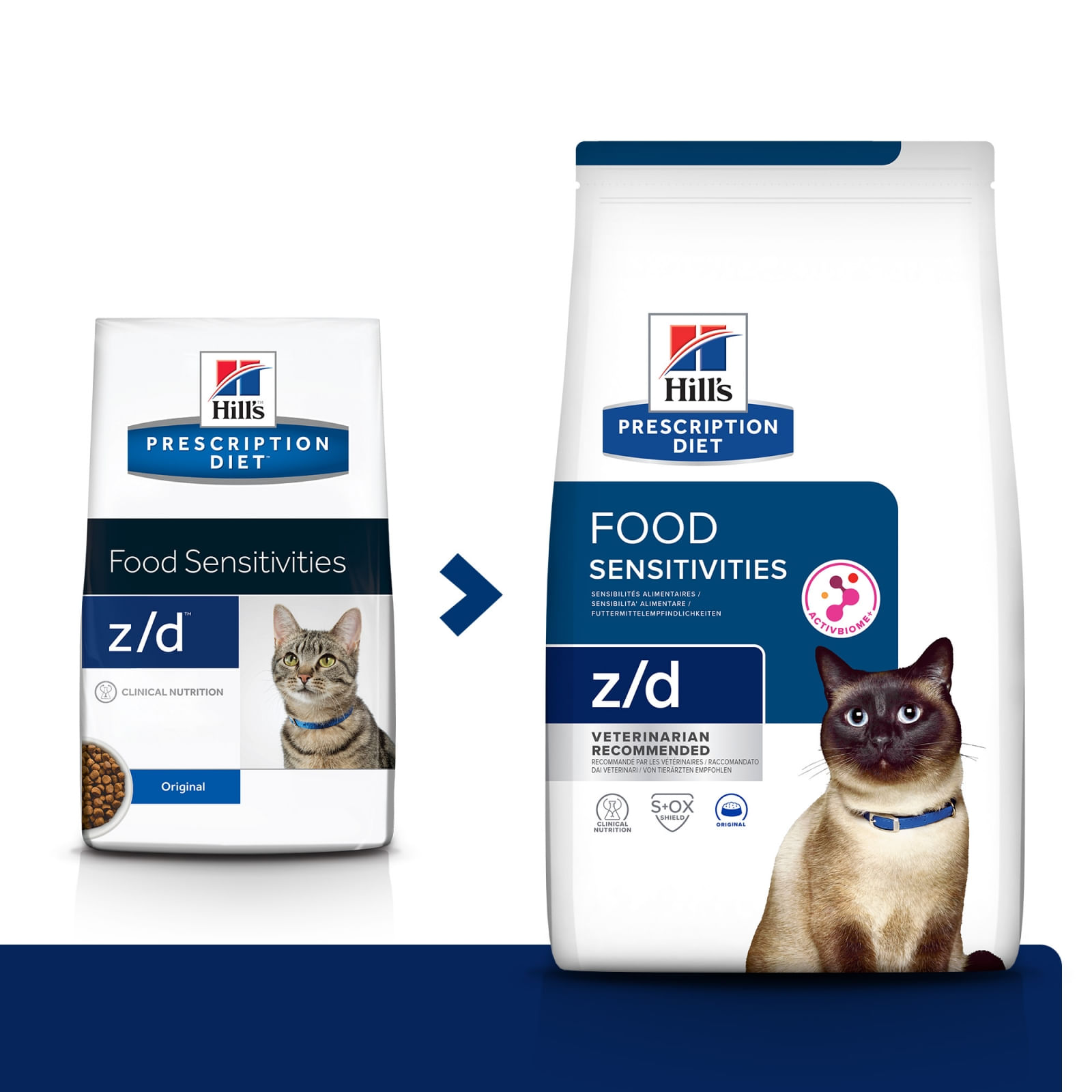 HILL'S Prescription Diet z/d Food Sensitivities, dietă veterinară pisici, hrană uscată, afecțiuni dermatologice și digestive HILL'S Prescription Diet z/d Food Sensitivities, dietă veterinară pisici, hrană uscată, piele & blana, sistem diges - poza 5