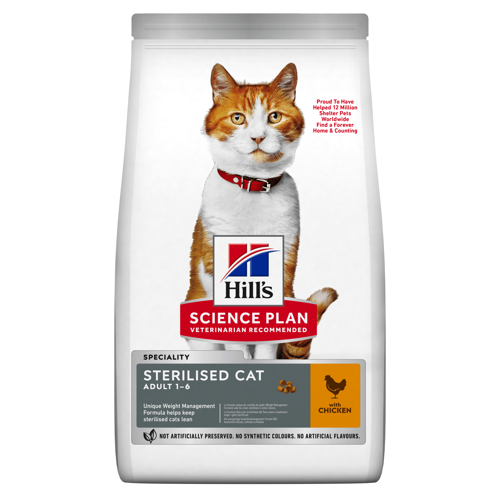 HILL'S SCIENCE PLAN Adult Sterilised, Pui, hrană uscată pisici sterilizate, 15kg - poza 1