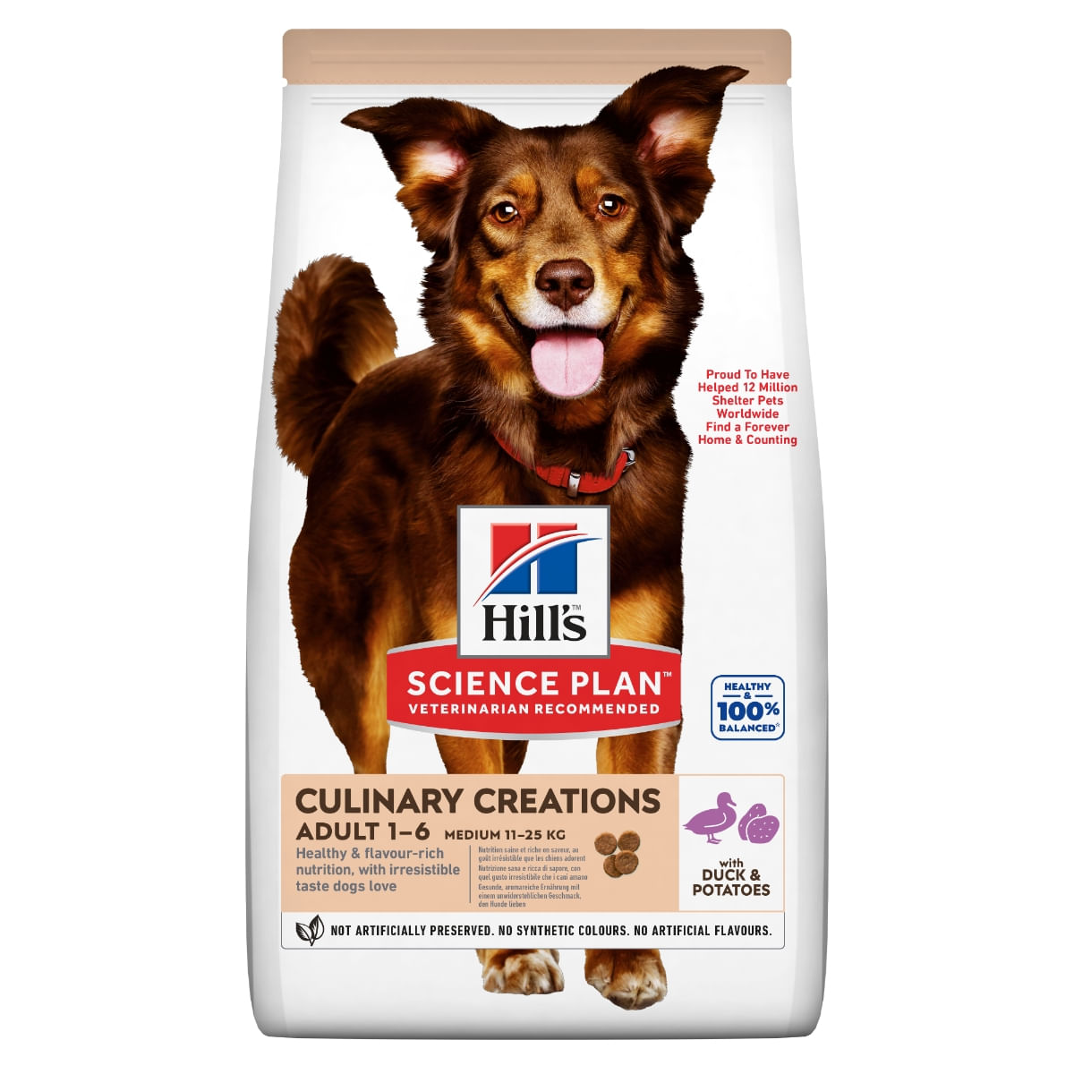 HILL'S Science Plan Culinary Creations, M, Rață și Cartof, hrană uscată câini, 14kg - poza 1