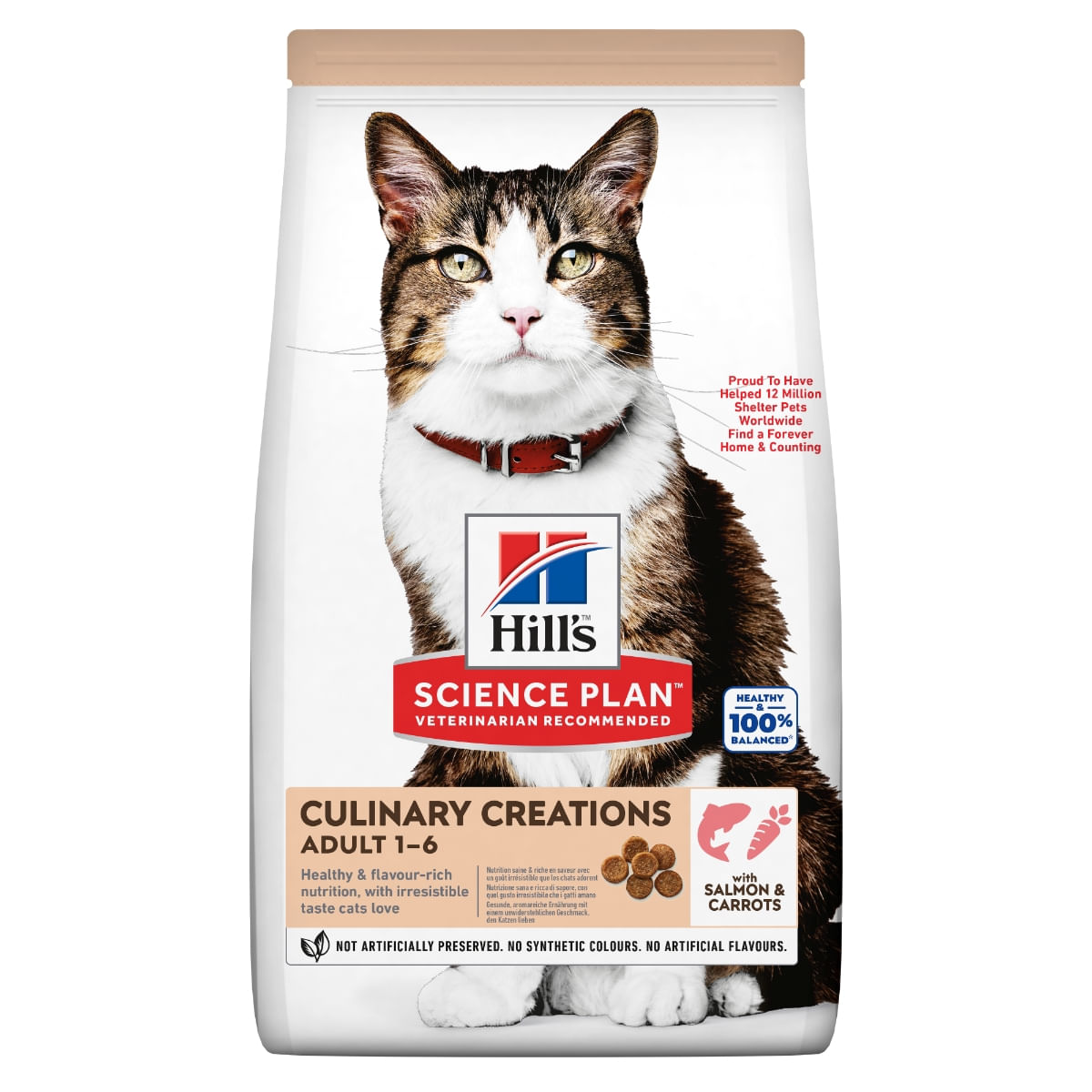 HILL'S Science Plan Culinary Creations, Somon și Morcov, hrană uscată pisici, 10kg - poza 3