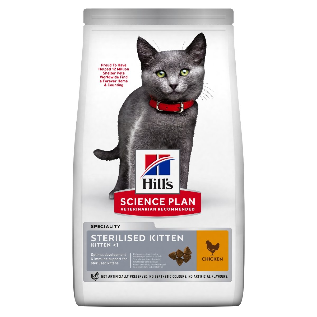 HILL'S Science Plan Kitten Sterilised, Pui, hrană uscată pisici junior sterilizate, 1.5kg - poza 1