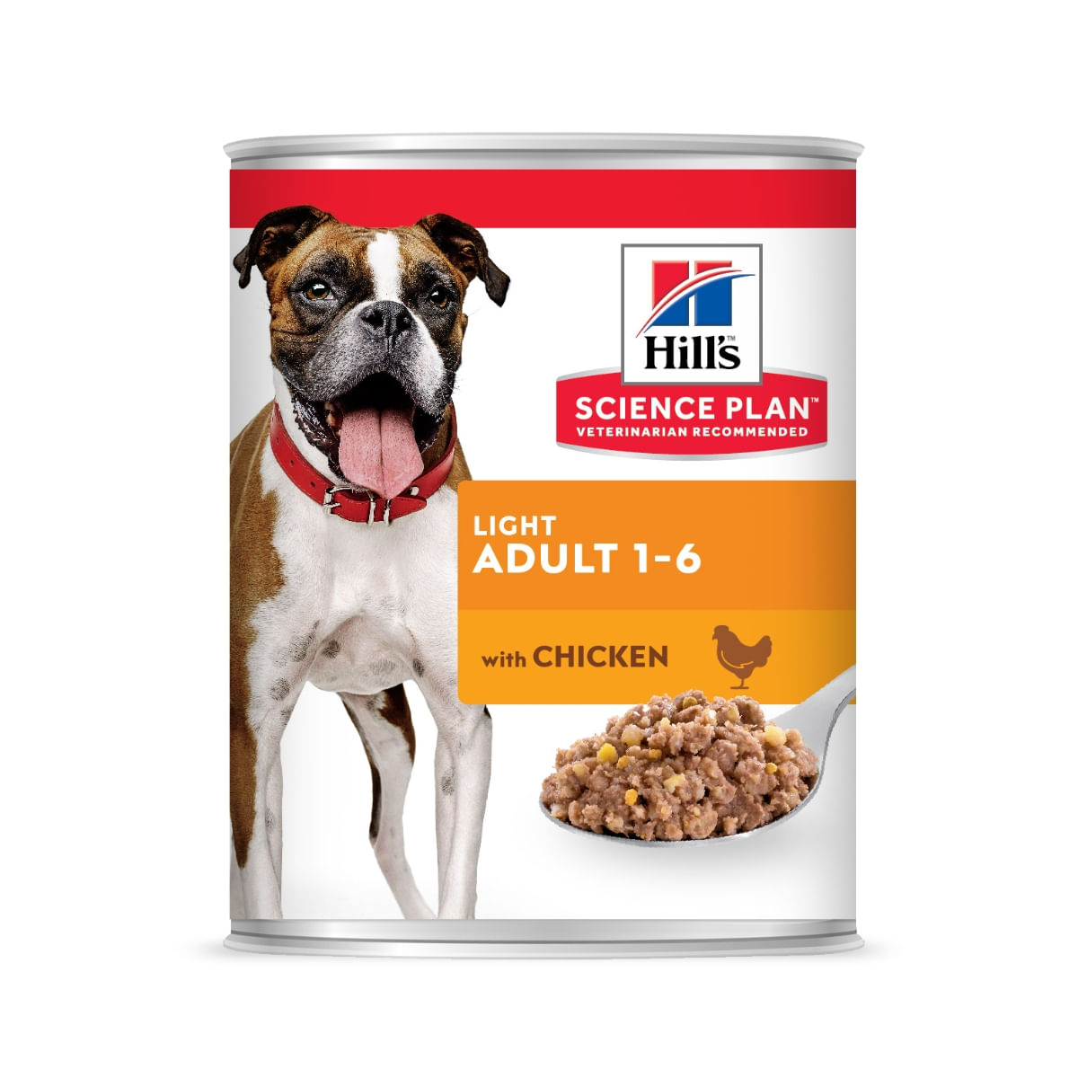 HILL'S SCIENCE PLAN Light, XS-XL, Pui, conservă hrană umedă câini, managementul greutății, (pate), 370g HILL'S SCIENCE PLAN Light, XS-XL, Pui, conservă hrană umedă câini, managementul greutății, (pate), bax, 370g x 6buc - poza 2