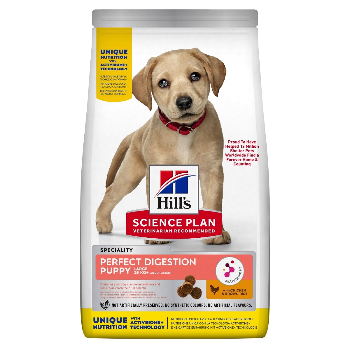 HILL'S Science Plan Perfect Digestion Puppy L-XL, hrană uscată câini junior, sistem digestiv, 2.5kg - poza 1