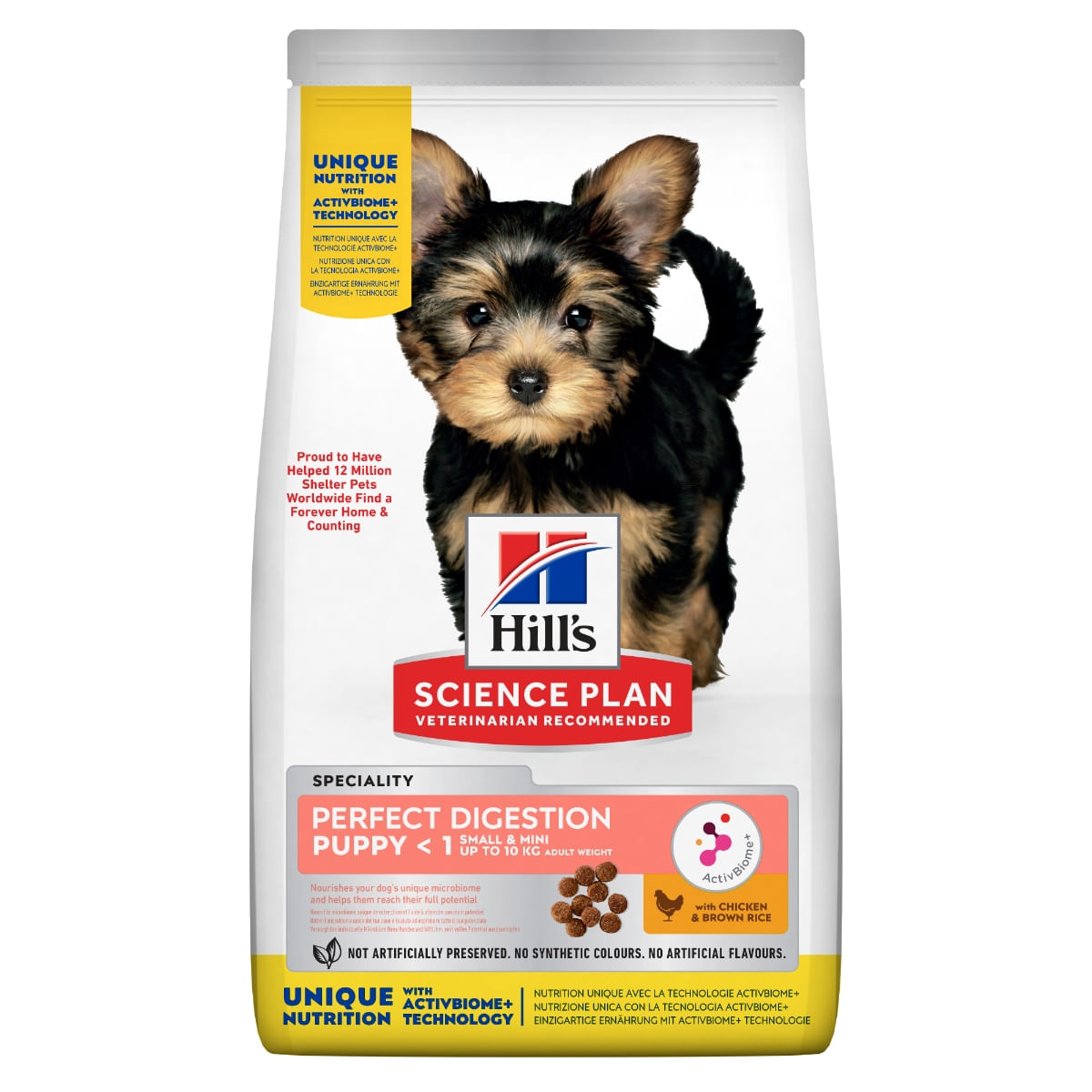 HILL'S Science Plan Perfect Digestion Puppy XS-S, hrană uscată câini junior, sistem digestiv, 3kg - poza 1