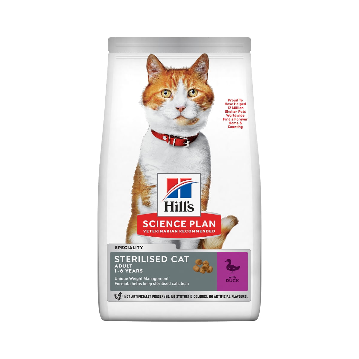 HILL'S Science Plan, Rață, hrană uscată pisici sterilizate, 300g - poza 1