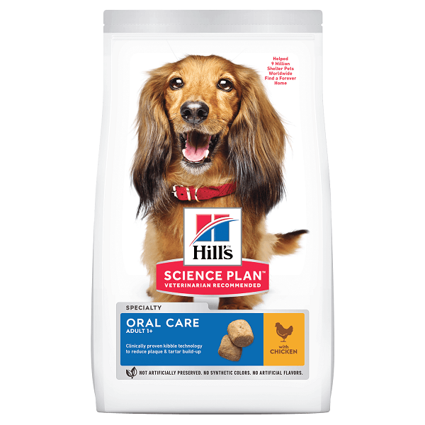 Hill's SP Adult Oral Care, hrana uscata pentru caini Hill's SP Canine Adult Oral Care Pui, 2 Kg - poza 1
