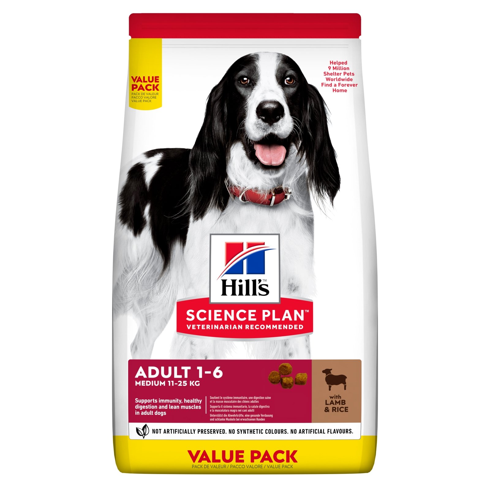 Hill's SP Canine Adult Medium Lamb&Rice, Value Pack, 18 Kg - poza 1