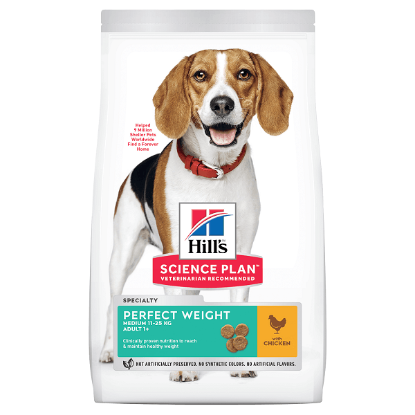 Hill's SP Canine Adult Perfect Weight Medium Pui, 12 Kg - poza 2