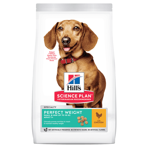 Hill's SP Canine Adult Perfect Weight Small & Miniature Pui, 1.5 Kg - poza 3