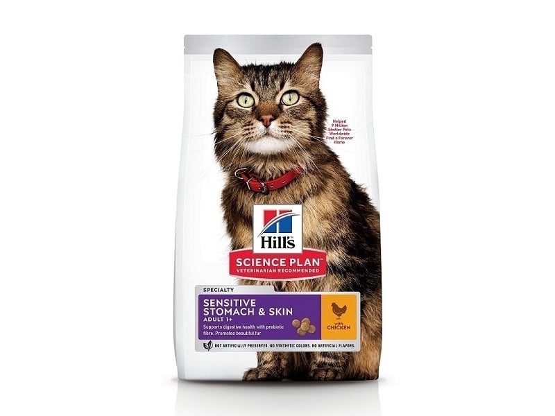 Hill's SP Feline Adult Sensitive Stomach & Skin, 1.5 kg - poza 3