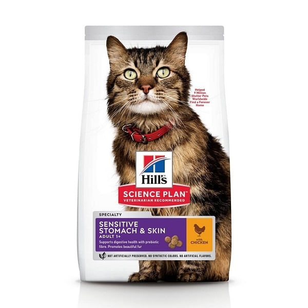 Hill's SP Feline Adult Skin&Stomach Pui, 300 g - poza 2