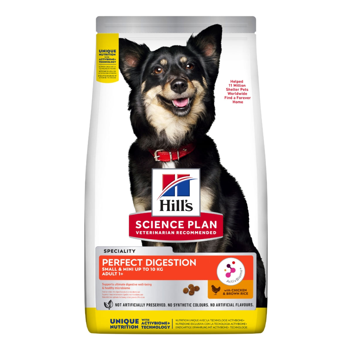 HILL'S SP Perfect Digestion Small&Mini Adult, Pui cu Orez Brun, hrană uscată câini, sensibilități digestive, 6kg - poza 1