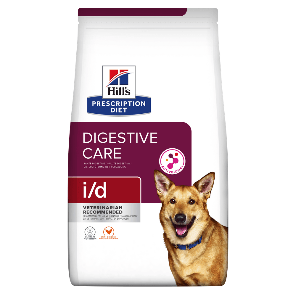 HILL'Sss Prescription Diet i/d Digestive Care, Pui, dietă veterinară câini, hrană uscată, sensibilități digestive HILL'S Prescription Diet i/d Digestive Care, Pui, dietă veterinară câini, hrană uscată, sistem digestiv, 4kg - poza 2