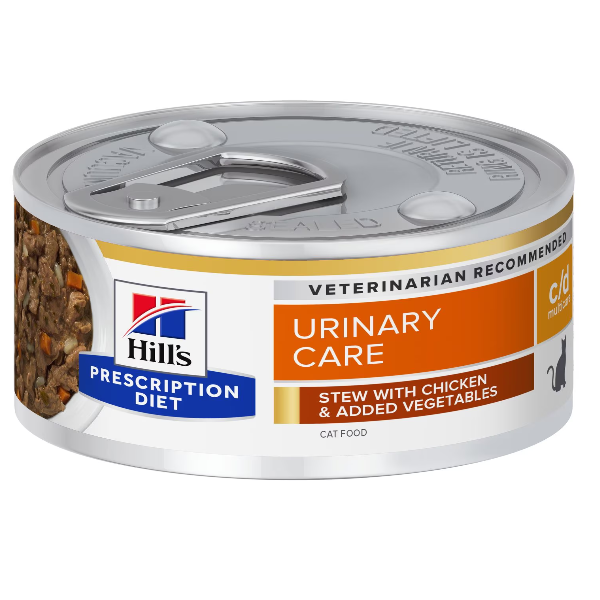 Hills Felin Dieta Conserva C/D Stress Pui/Legume Tocanita 12 x 82 g