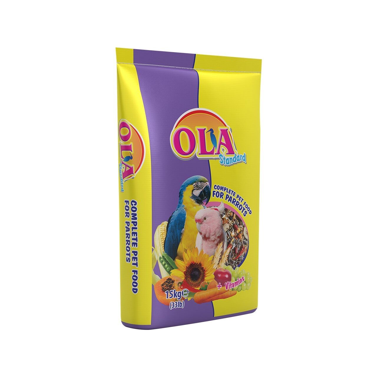 Hrana completa OLA pentru Papagali Mari, 15 kg