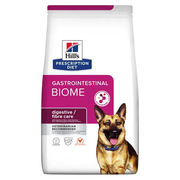 Hrana dietetica pentru caini Hill s PD Gastrointestinal Biome Fibre Care 1,5 kg