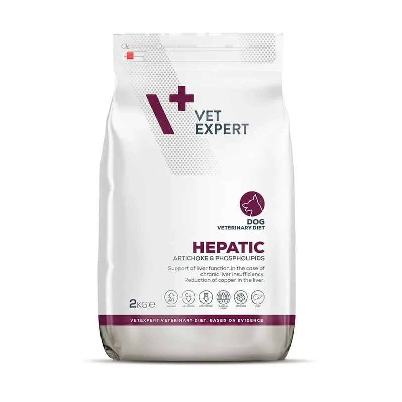 Hrana dietetica pentru caini Vetexpert 4T Hepatic 2 kg