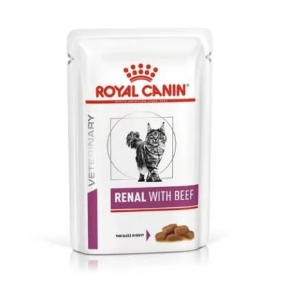 Hrana dietetica pentru pisici Royal Canin Renal Beef 85 gr