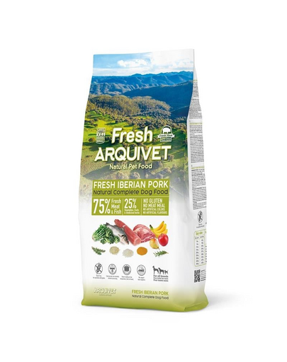 Hrana pentru caini semi-umeda ARQUIVET Fresh 10 kg porc iberic si peste oceanic