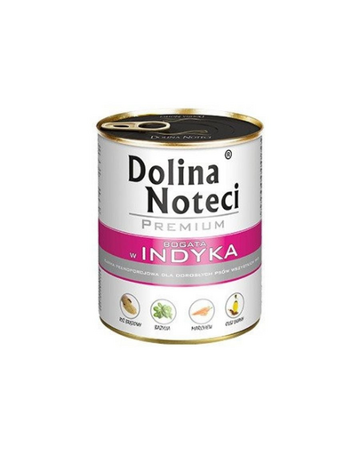 Hrană umedă câini adulți 24x800 g DOLINA NOTECI Premium curcan și vită