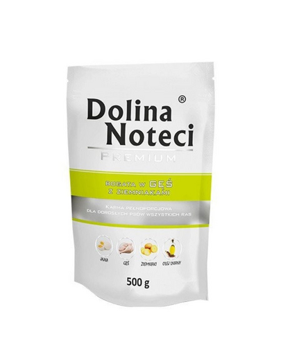 Hrană umedă câini gâscă și cartofi 6x500 g DOLINA NOTECI Premium