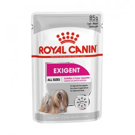 Hrana umeda pentru caini Royal Canin Mini Exigent 85 gr