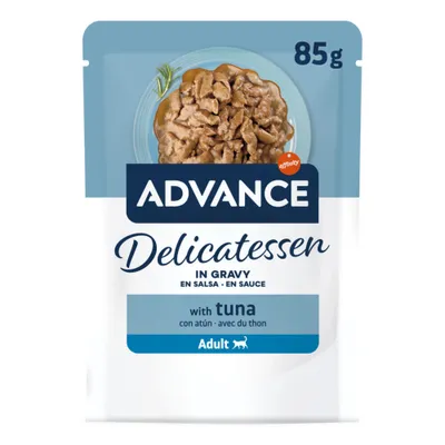 Hrana umeda pentru pisici Advance Delicatessen cu ton 85 gr