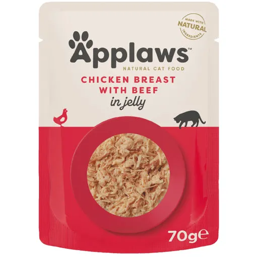 Hrana umeda pentru pisici Applaws cu pui vita 70 gr